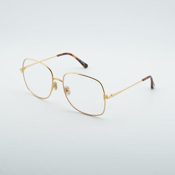 Tom Ford FT6048-B 030 Eyeglasses Deep Gold 59mm Square Frame, Blue Light Block - Picture 1 of 9